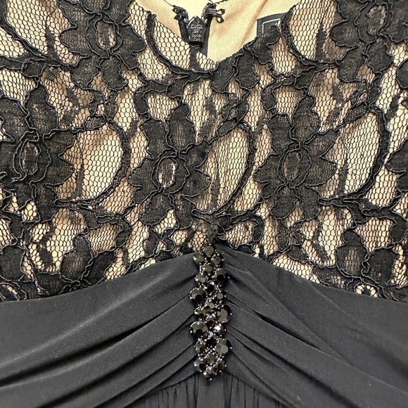 Black Lace Dress Cocktail Size 14 Wedding Guest Classy Office Siren - Picture 7 of 12